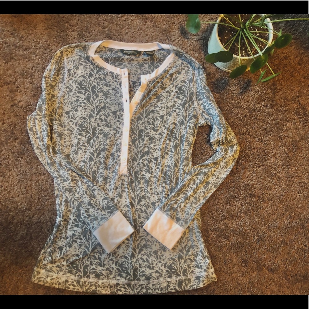 Eddie Bauer Patterned Henley